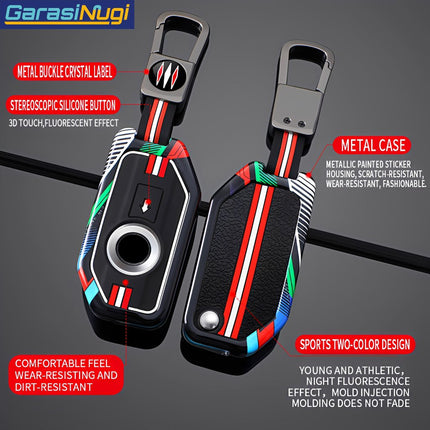 Key Case For BMW Motorcycle R1200GS R1250GS F850GS F900XR Sarung Kunci Motor Metal Short Keychain