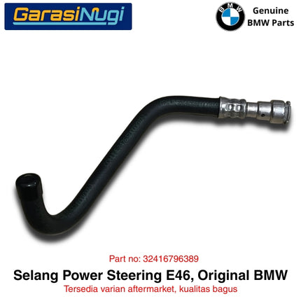 Selang Power Steering Balik BMW E46 Return Hose Original Mesin M43 32416796389 Cohline 318