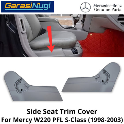 Front Side Seat Mercy W220 Pre-Facelift Cover Trim Penutup Kursi Samping Depan Mercedes-Benz S280 S350