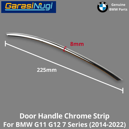 Exterior Door Handle For BMW G11 G12 Chrome Trim Stripe Strip Krom Pintu Depan Belakang 740 750
