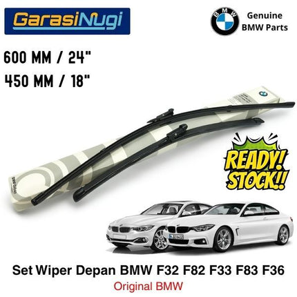 Wiper Frameless BMW F32 F33 F36 Kaca Depan Original Part Setir Kanan RHD Sepasang 420 428