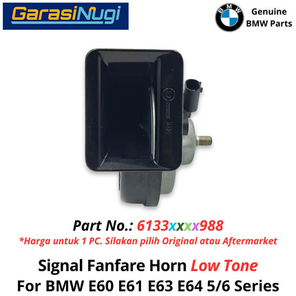 Horn Signal For BMW E60 E61 E63 E64 Fanfare High and Low Note Terompet Klakson 550 650 2001-2010