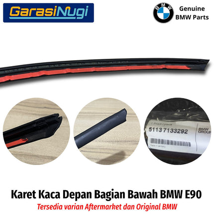 Rubber Seal BMW E90 Karet Kaca Depan Bagian Bawah Original Part 51137133292 320