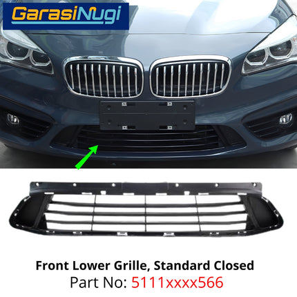Lower Grille BMW F45 F46 Pre-LCI Bemper Depan Bagian Bawah Front Trim 218