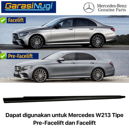 Door Strip For Mercy W213 List Cover Black Pintu Belakang Pelindung Weatherstrip Hitam E200