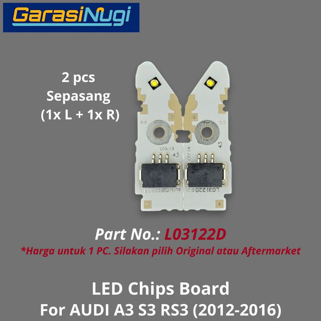 Headlight LED Chips For AUDI A3 S3 RS3 DRL Boards Multibeam Module Lampu Depan (2012-2016)