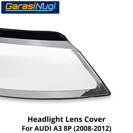 Mika Headlight AUDI A3 8P Facelift Lens Kaca Cover Lampu Depan (2008-2012)
