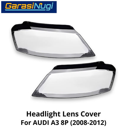 Mika Headlight AUDI A3 8P Facelift Lens Kaca Cover Lampu Depan (2008-2012)