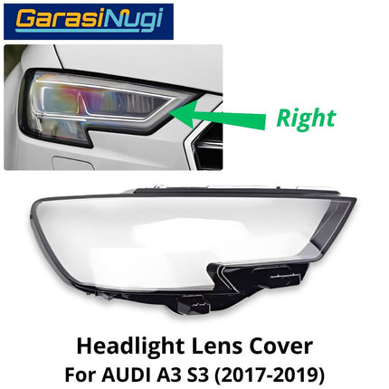 Mika Headlight AUDI A3 S3 (8V) Facelift Lens Kaca Cover Lampu Depan (2017-2019)