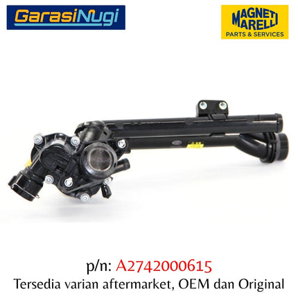 MARELLI Thesmostat Assembly Mercedes W204 W205 W212 Mesin M274 Mercy C180 C200 E200
