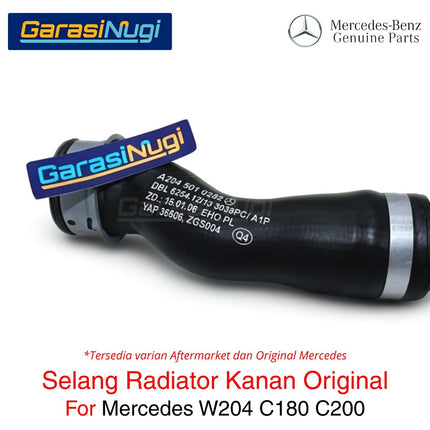 Selang Radiator Kanan Mercy W204 W207 Right Coolant Hose Original 2045010282 M271 C180 C200