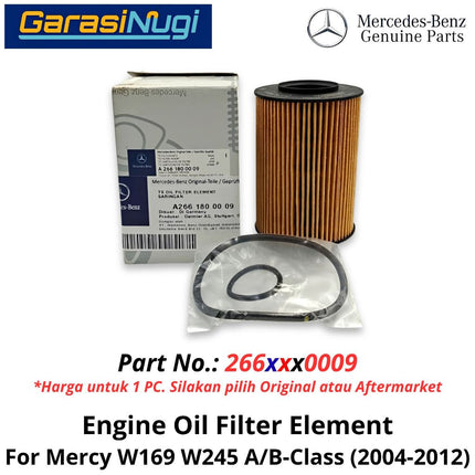 Oil Filter For Mercy W169 W245 Saringan Filter Oli Mesin Petrol Mercedes A150 W180 (2005-2011)