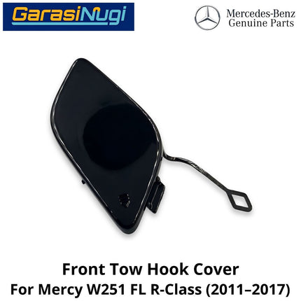 Front Bumper Mercy W251 Facelift Tow Cover Tutup Lubang Towing Bemper Depan Original Mercedes R350