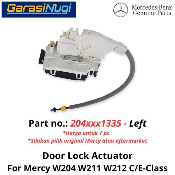 Door Lock Mercedes W204 W212 FL W207 R172 Kunci Pintu Actuator C200 E200 SLK