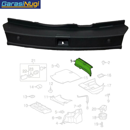 Trim Loading Sill For Mercedes W204 Pelindung Tepi Bagasi C200 C250