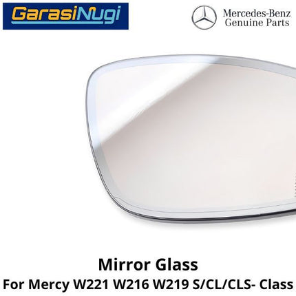 Mirror Glass Mercy W221 W216 W219 Pre-FL Cermin Kaca Spion Depan 2218102821 S300 CL CLS