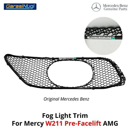 Fog Light Trim Mercy W211 Pre-Facelift AMG Cover Bracket Lampu Kabut E240 E280