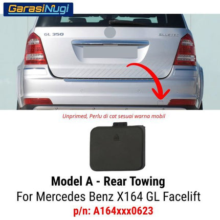 Towing Cover Mercy X164 Facelift Bumper Penutup Lubang Derek Depan GL