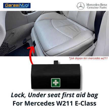 Lock Under Seat Mercy W211 Knob Kunci Tas P3K Bawah Jok Depan E240
