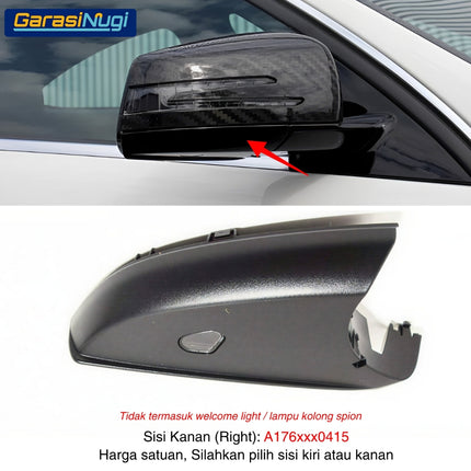 Mercedes W176 W246 W117 Penutup Trim Bawah Kaca Spion Mirror Covering Panel A180 B180
