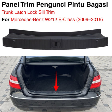 Mercedes W212 Cover Trim Pengunci Pintu Bagasi Trunk Latch Look Sill Trim E350 E550