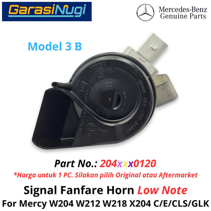 Electric Horn Signal Mercy W204 W212 W218 X204 Fanfare High and Low Note Terompet Klakson Mercedes C200 E200 CLS GLK