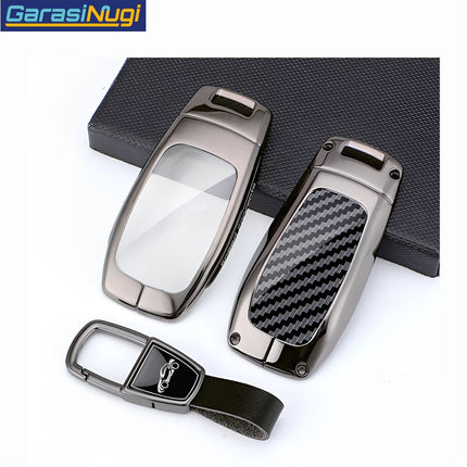 Key Case For Mercedes W213 Sarung Kunci Metal Gun Carbon Short Keychain