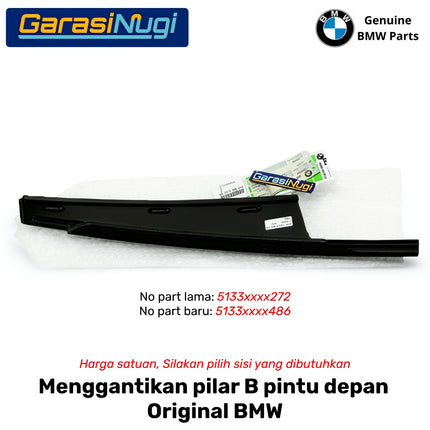 Cover Pillar B For BMW F10 List Penutup Pintu Kaca Samping Matte Original 523