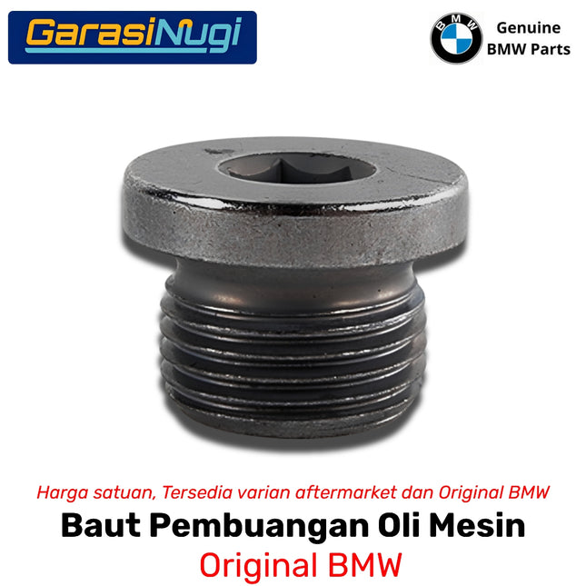 Baut Pembuangan Oli Mesin BMW N62 N63 N13  Original 07119905428 Screw Plug M18 x 1.5
