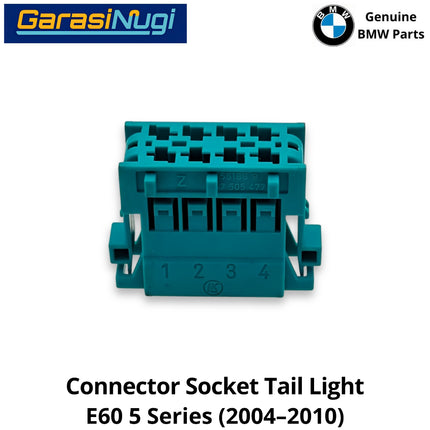 Connector Tail Light For BMW E60 Socket Soket Rumah Konektor Rangkaian Lampu Bagasi Belakang 520 2004-2010