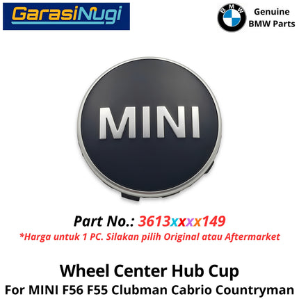Wheel Center Cap MINI Cooper F56 F55 Clubman Chrome Ring Tutup Hub Tengah Roda Ban