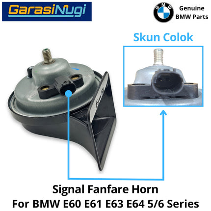 Horn Signal For BMW E60 E61 E63 E64 Fanfare High and Low Note Terompet Klakson 550 650 2001-2010