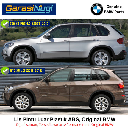 Buffer Stripe BMW E70 Lis Pintu Depan Luar Weatherstrip Original Part Black Matte X5