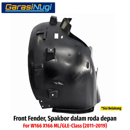 Front Fender Mercedes W166 X166 Pelindung Percikan Air Tutup Spakbor Roda Depan Mercy ML GLE