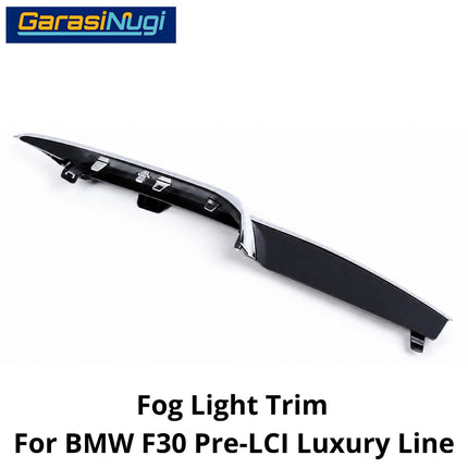 Fog Light Trim For BMW F30 Pre-LCI Luxury Modern Line Chrome Bumper Lampu Kabut Grill 320 328