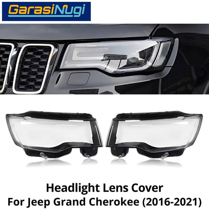 Mika Headlight Jeep Grand Cherokee Lens Kaca Cover Lampu Depan 2016-2021