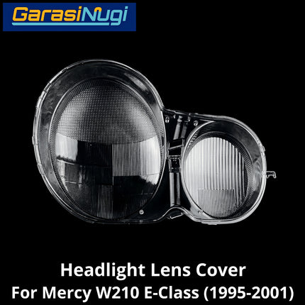 Mika Headlight Mercy W210 Lens Kaca Cover Lampu Depan Mercedes E230 E320 1995-2001