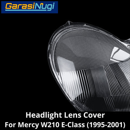 Mika Headlight Mercy W210 Lens Kaca Cover Lampu Depan Mercedes E230 E320 1995-2001