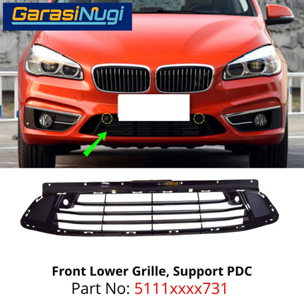 Lower Grille BMW F45 F46 Pre-LCI Bemper Depan Bagian Bawah Front Trim 218