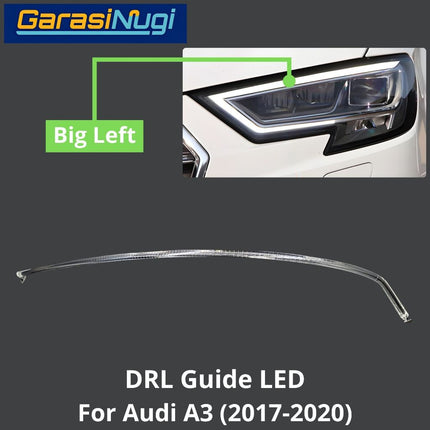 DRL Guide AUDI A3 LED Angel Eyebrow Light Lampu Senja (2017-2020)