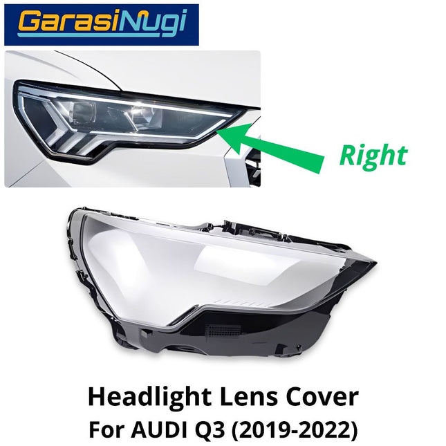 Mika Headlight AUDI Q3 F3 Pre-Facelift Lens Kaca Cover Lampu Depan (2019-2022)