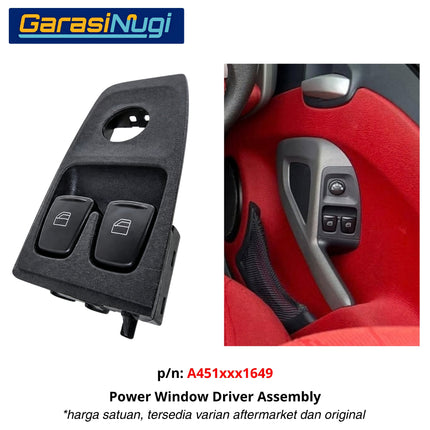 Power Window Jendela Smart Fortwo Gen 2 Original W451 Coupe Cabrio 2007 - 2015