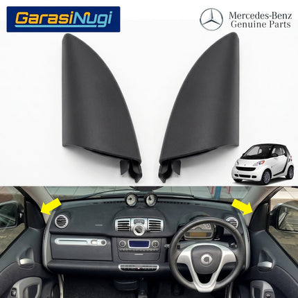 Panel Penutup Spion Dalam Smart Fortwo W451 Cover Trim Inner Molding Original 2007 - 2015