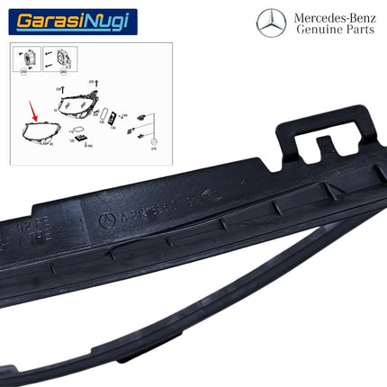 Seal Frame Headlight Mercy W213 X253 Karet Sil Lampu Depan Original Mercedes E300 GLC