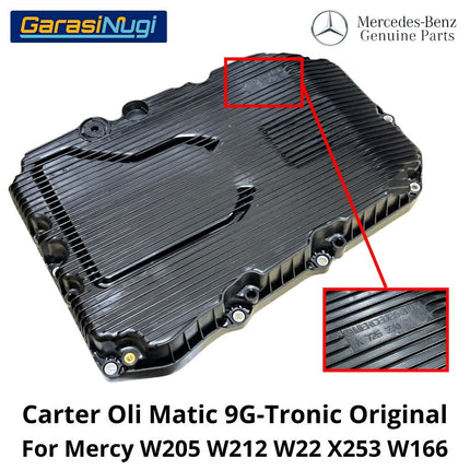 Carter Oli Transmisi Mercedes W205 W212 W222 Bak Filter Matic 9G-Tronic Original C200 E200