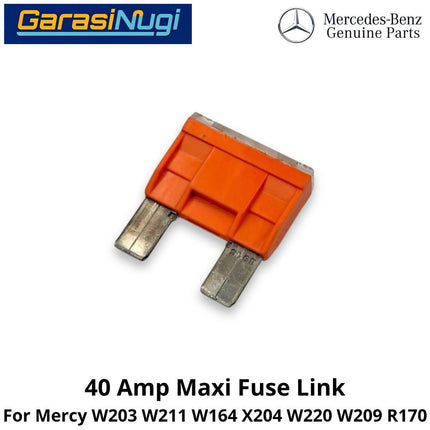 40A Fuse Link Mercy W203 W211 W220 W164 R170 Penghubung Sekring 40 Ampere 00000004215 Mercedes C200 E200 SLK