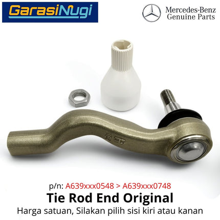Tie Rod End Mercedes Vito Viano W639 Steering Linkage Luar Penghubung Kemudi Original 2003 - 2014