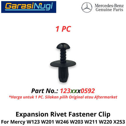 Plastic Multi-Purpose Mercy W201 W123 W203 W211 Expansion Rivet Fastener Clip Klip Pengikat Ekspansi Plastik Mercedes 190 C200 E200