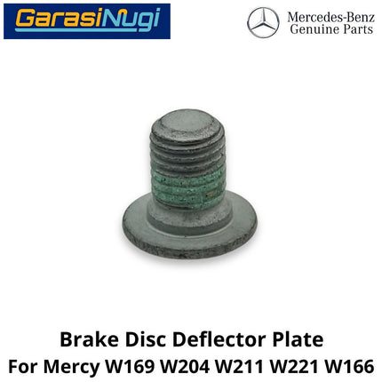 Brake Disc Mercy W169 W204 W211 W166 Screw Deflector Plate Sekrup Cakram Rem Mercedes A150 C200 E200