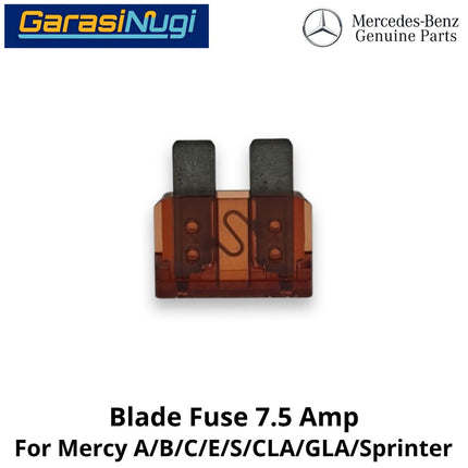 7.5A STD Blade Fuse Link For Mercy W204 W212 W221 H247 Sekring 7.5 Ampere N000000004203 Merrcedes C200 E200